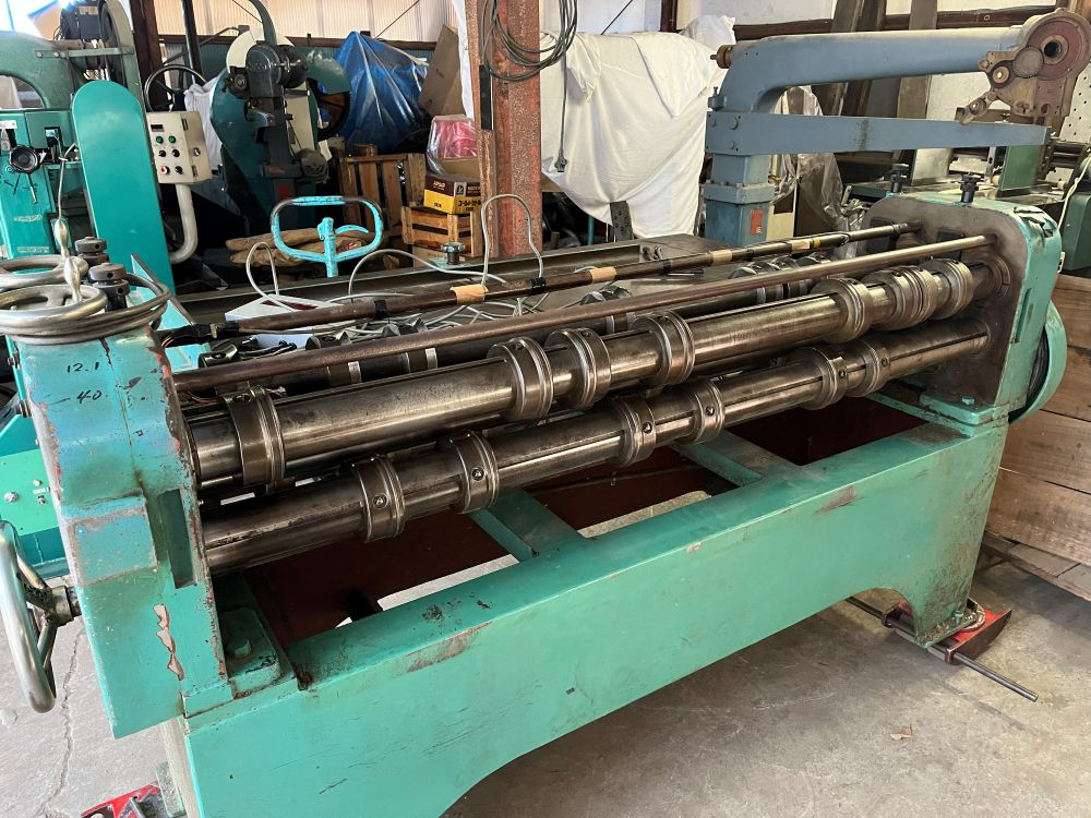 画像：丸田鉄工　5.5尺ロータリースリッター　【整備前】　一台限りの大変貴重な機械です　（商談中）